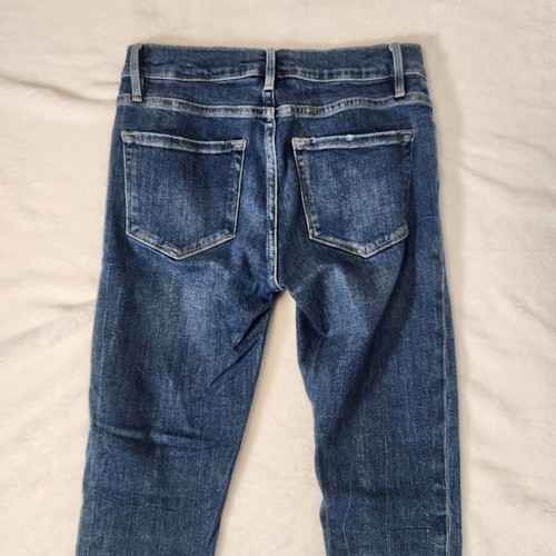 FRAME Jeans Womens Denim Le Skinny de Jeanne Size 25 Van Ness Chew Distressed - Picture 10 of 16