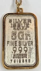 VTG Simmons Fine Silver Issue 5G Bar Pendant 1/20 14K Gold Filled Necklace 16G