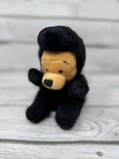Disney Winnie The Pooh In Black Bear Costume Bean Bag Plush Stuffed Animal Toy