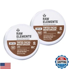 Raw Element Ultra-Moisturizing Tinted Face Cream, Non Toxic Mineral Face Suns