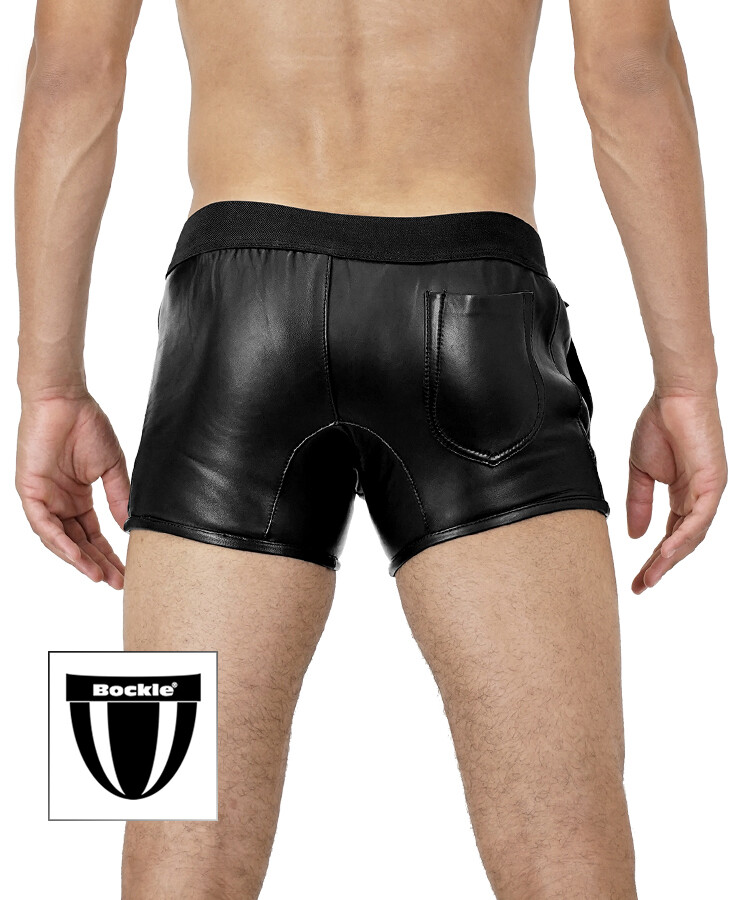 Bockle® Boxer Agnello Pelle Shorts Pantaloni Pelle Pelle Pants - Foto 3
