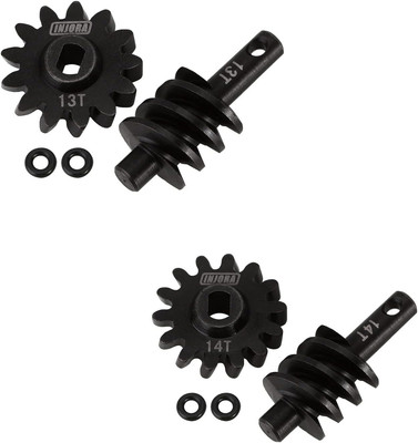 Axle Gear Overdrive Worm Differential 13T 14T Steel Gear Upgrade Parts for AX24 