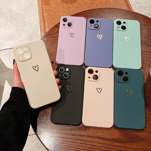 ShockProof Heart Silicone Case For iPhone 13 12 11 15 Pro Max 14 XS Phone Cover - Picture 2 of 20