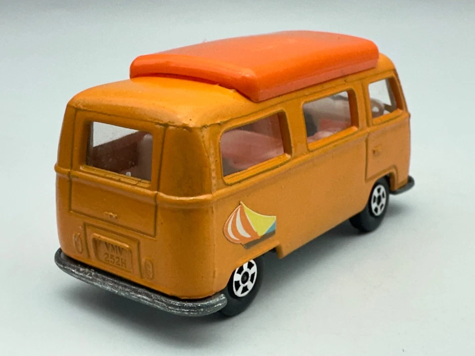 Matchbox Superfast #23 Volkswagen VW Camper Van, Naranja, 1:64, Excelente Foto 3 de 4