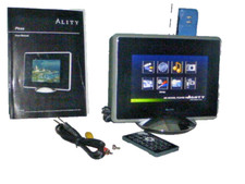 Mint Condition Ality Pixxa AL-PD1 Digital Photo Frame 7" Complete w/ Accessories