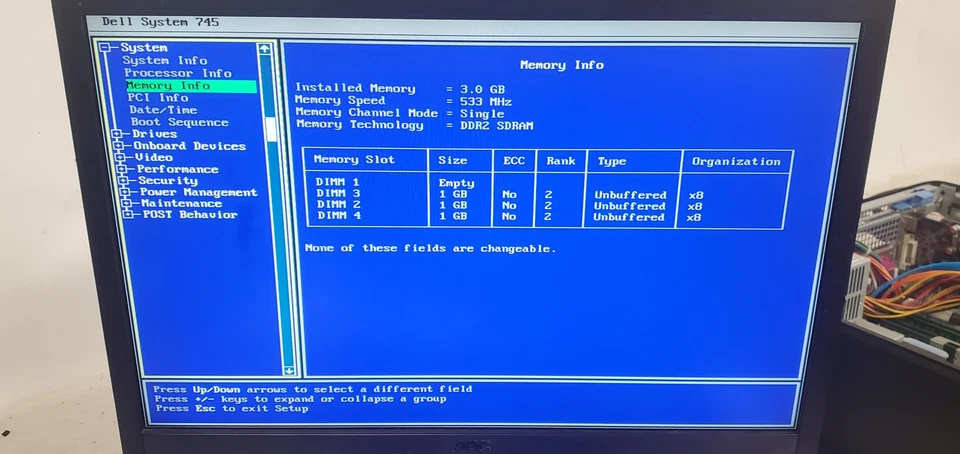 Vintage Gaming Dell OptiPlex 745 Computer Intel Core 2 1.86GHz 3 GB RAM No HDD - Image 2 of 4