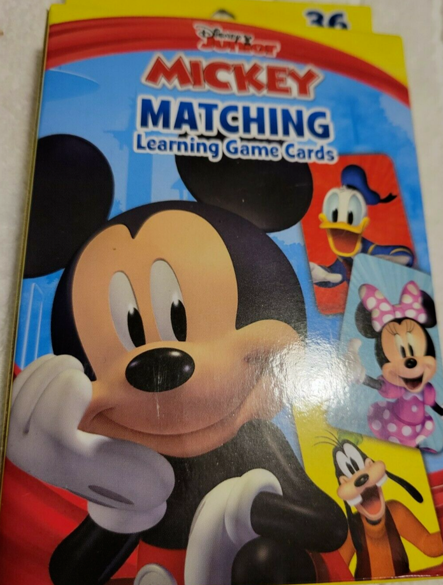 Disney junior mickey matching learning game cards | eBay