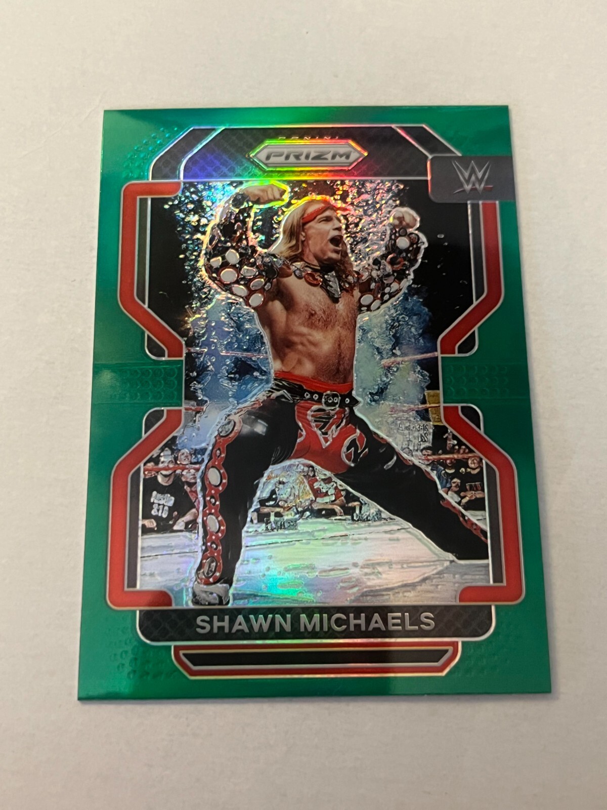 SHAWN MICHAELS 2022 WWE PRIZM GREEN PRIZM #199