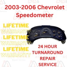 2003-06 Chevrolet Chevy Speedometer Cluster Unit Repair Service W Blue Leds 2003-06 Chevrolet Chevy Speedometer Cluster Unit Repair Service W Blue Leds