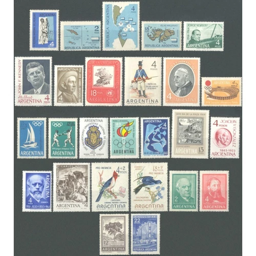 ARGENTINA/STAMPS, 1964 - COMPLETE YEAR- MNH.