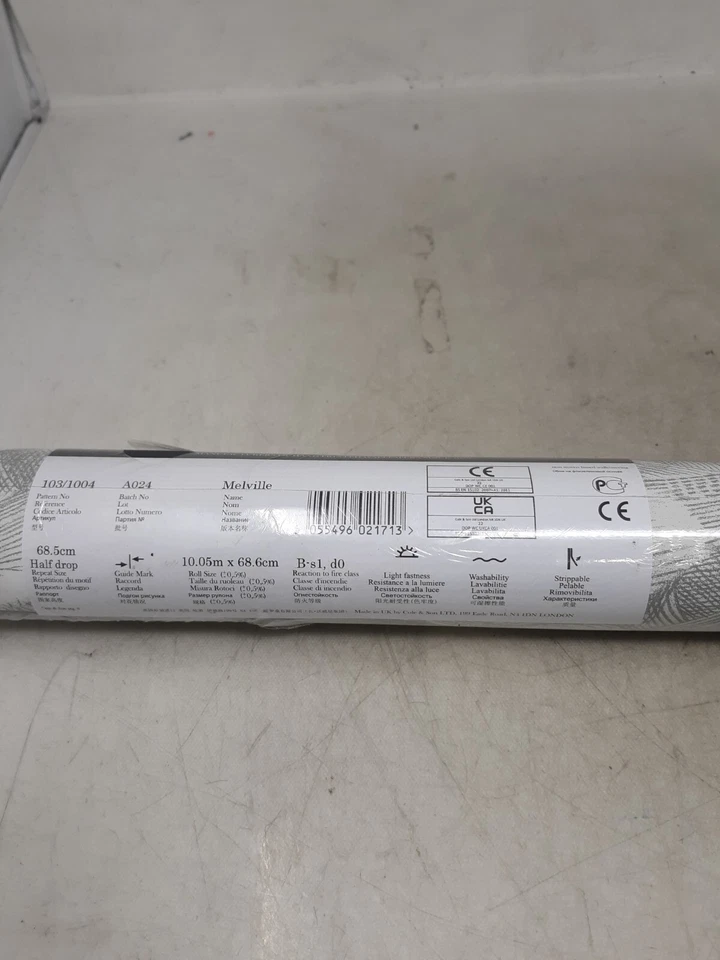 1 рулон обоев Cole & Son Melville 103/1004 цвет камень и мел - Изображение 3 из 4
