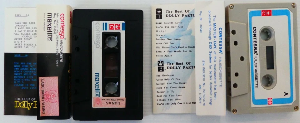 DOLLY PARTON Best of CASSETTE Tape x2 Lot NDONESIA Rare UNIQUE NM! L@@K - Image 2 of 3