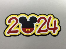 Disney 2024 Layered Die Cut Scrapbooking Embellishment