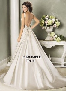 maggie sottero detachable train