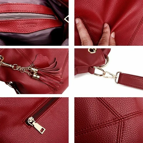 Women Genuine Leather Shoulder Bags Handbag Vintage Ladies Messenger Crossbody - Picture 6 of 26