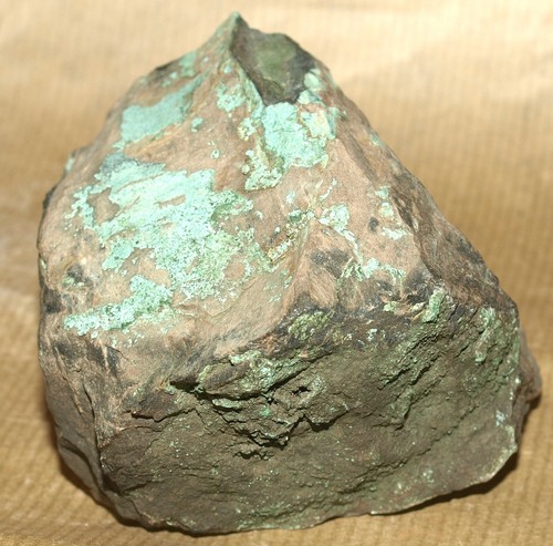 Permian age Petrified Wood, replacement with Azurite and Malachite - Picture 10 of 17