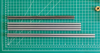 Set of 2 Wanhao i3/Monoprice Maker Select Rod for X Axis, Y Axis, Z Axis & Screw