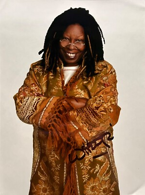 Whoopi Goldberg - Autogramm original signiert - Großfoto 20x25 cm