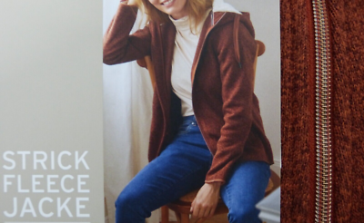 TCM Tchibo Damen Teddy-Strickfleecejacke Fleecejacke Strickjacke