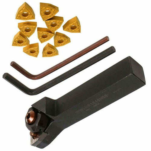 WWLNR 1616K08 125mm Lathe Turning Holder Indexable holder + 10Pcs WNMG080408 - Picture 3 of 10