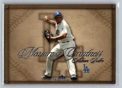 2005 Fleer Showcase Measure of Greatness #7MG Adrian Beltre Dodgers