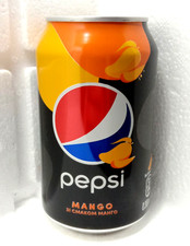 PEPSI Mango Empty Can 330ml Ukraine 2020 Bottom Open Collectible