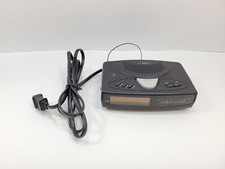 Vintage Suntone 8241 Digital Alarm Clock Radio AM/FM Retro Black Plastic 120V 5W
