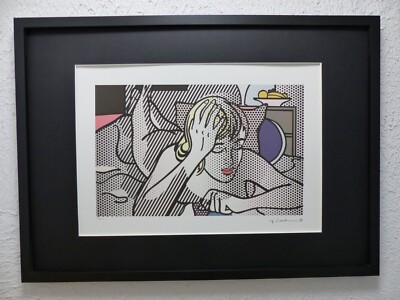 Roy Lichtenstein  Lithografie 50 x 35 cm limitiert , signiert und gerahmt