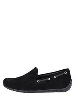Men's Black Suede Loafers Elegant Summer Low Shoes Loafer