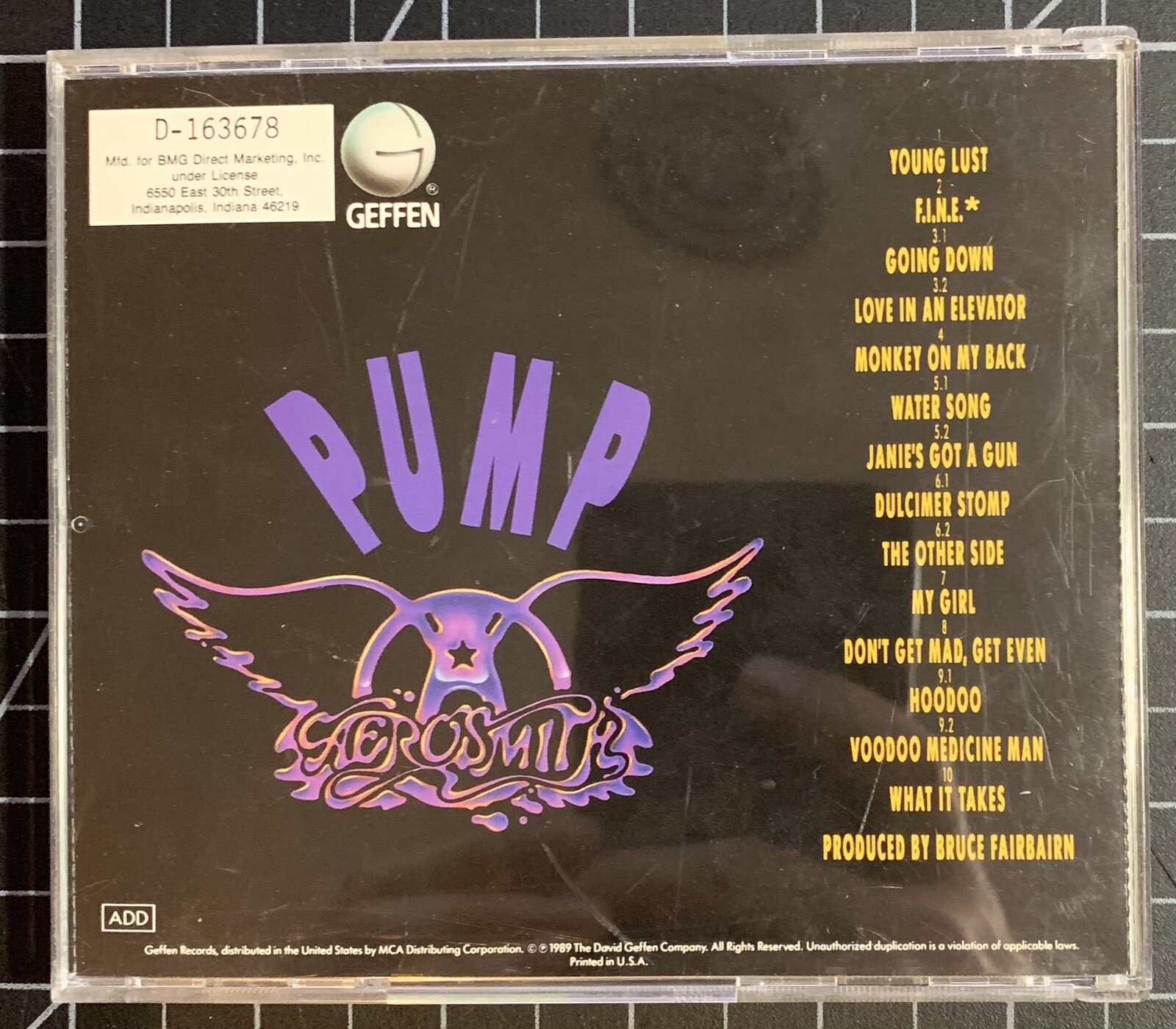 AEROSMITH PUMP CD GEFFEN Very Clean Disc 75992425421 EBay aerosmith-pump-cd-geffen-very-clean-disc-75992425421-ebay