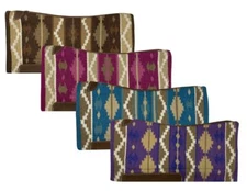 Showman 36" x 34" Aztec Wool Top Memory Felt Bottom Saddle Pad