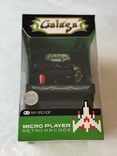 My Arcade Official GALAGA Micro Player Handheld Retro Arcade Game New In Box