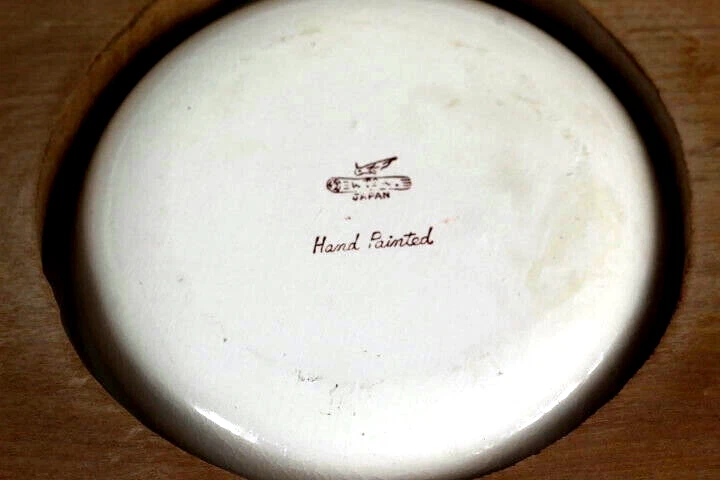 Bandeja para servir bocadillos pan pájaro carpintero vintage con 2 platos de inmersión Foto 4 de 4