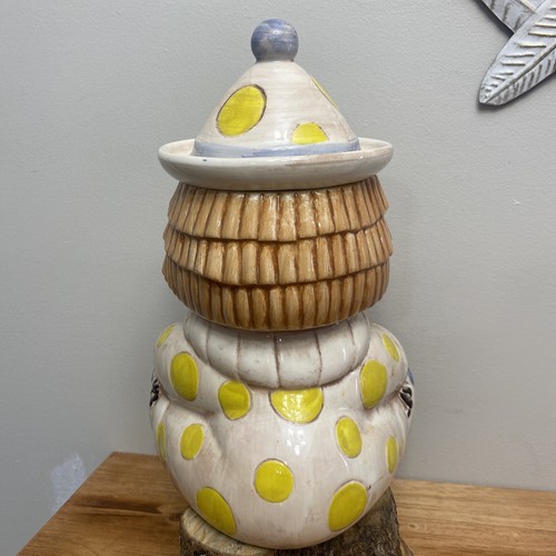 1969 Treasure Craft Keksdose Baby Clown Hergestellt in den USA Groß 12" Groß Vintage - Bild 7 von 12