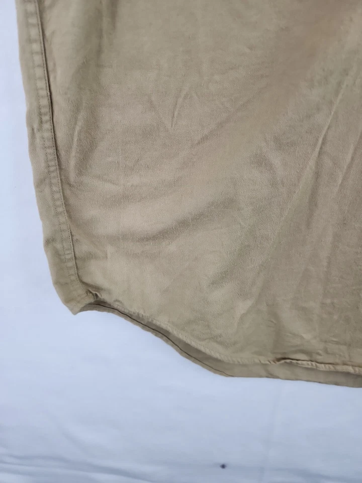 Texas Raceway Ministries Embroidered Logo Brown Short Sleeve Shirt Mens Large - Image 4 of 4