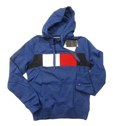 Nuevo CON ETIQUETAS Tommy Hilfiger Para Hombre de Bandera Azul con el  logotipo de Terry Forrado Jersey Sudadera Con Capucha | eBay