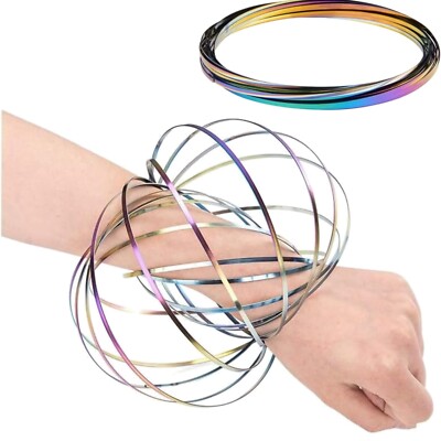1 Pcs Flow Ring Toys 3D Arm Magic Bracelet Edelstahl Multi Sensory pädagogisc...