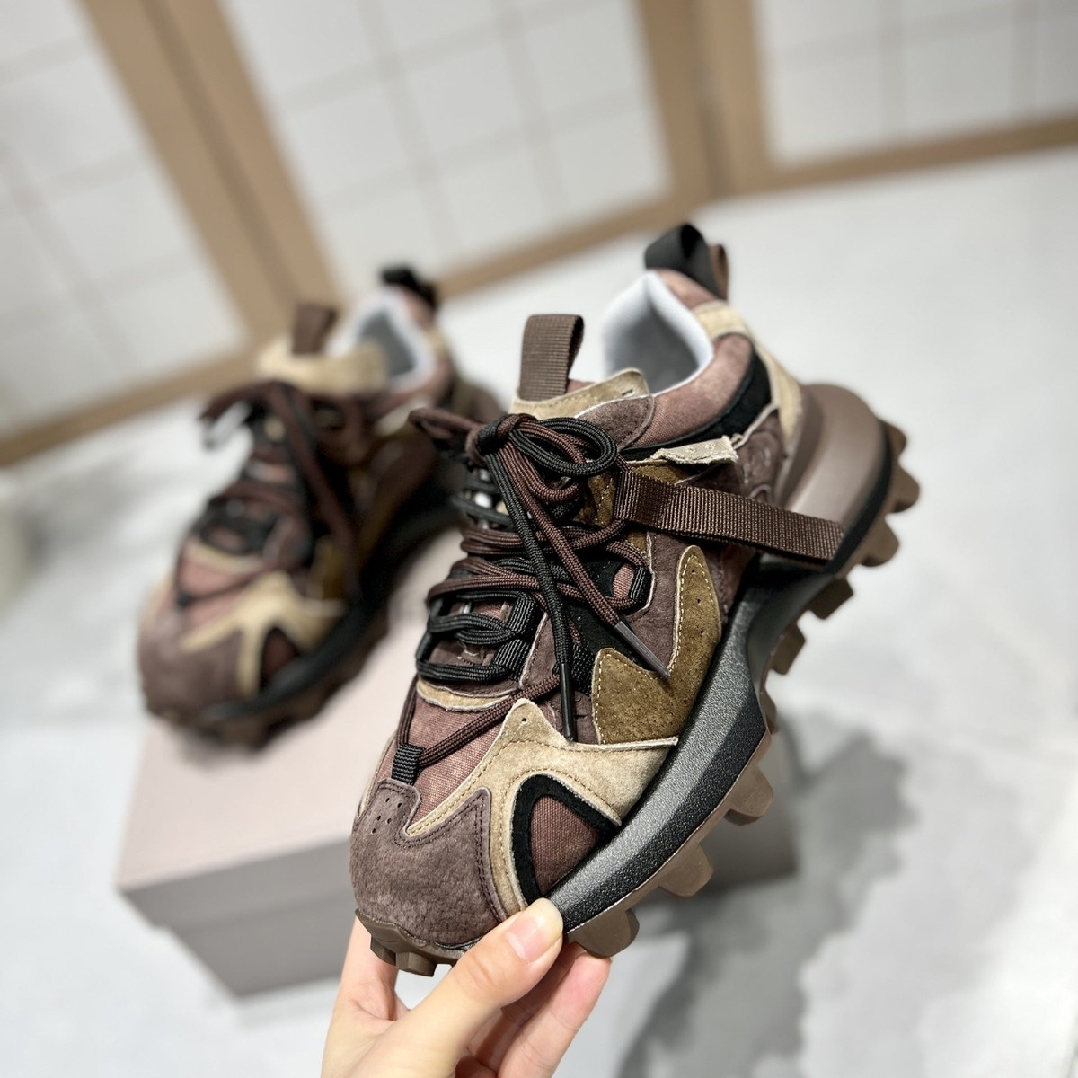 prada cloudbust brown