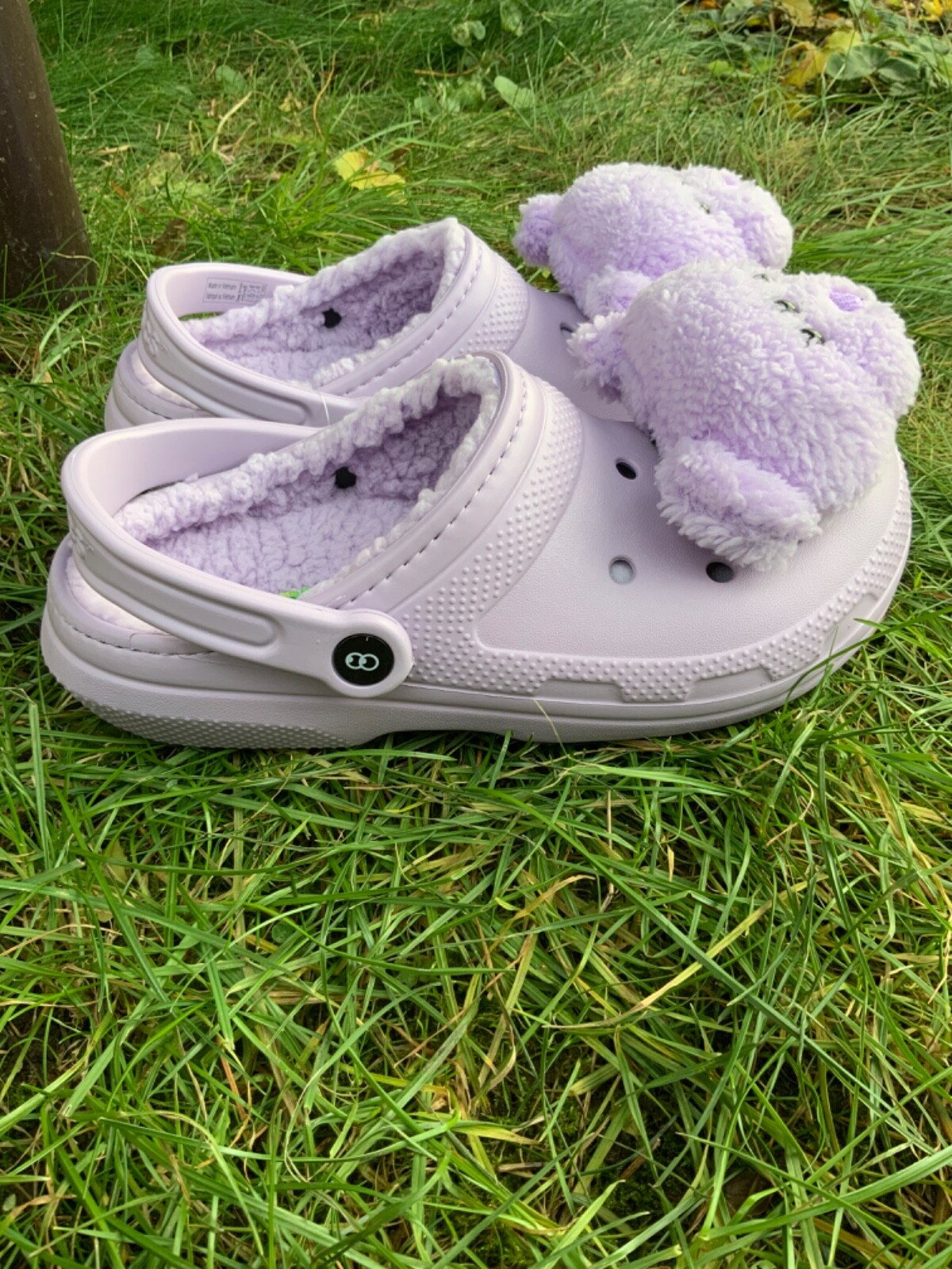 Lazy Oaf x Crocs Terry the three-eyed Teddy Classic Lined Clog US  W8/ 38-39 EUR image 4