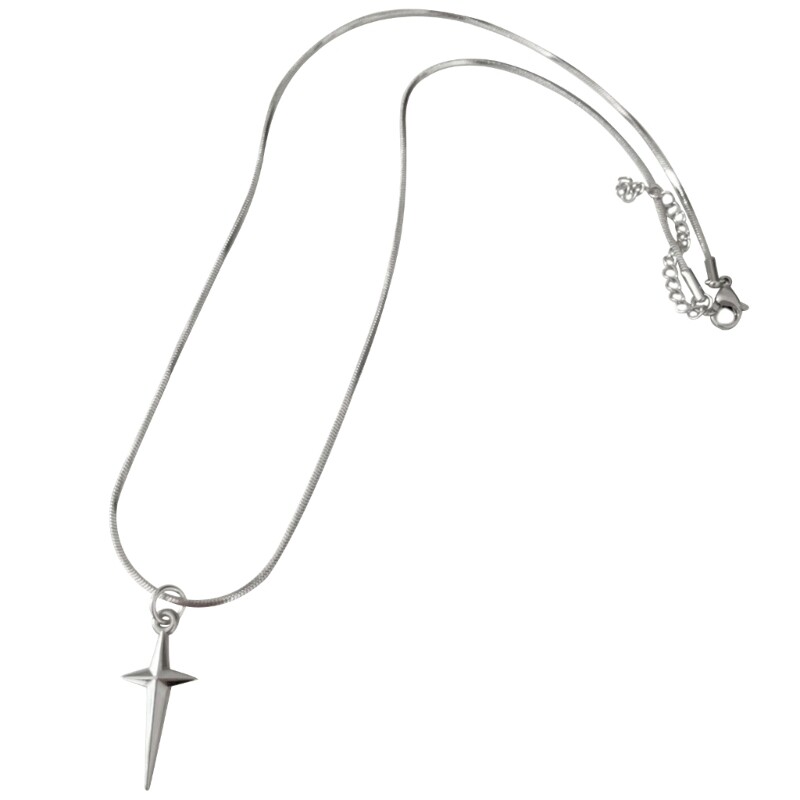 Cross Star Pendant Necklace Clavicle Chain Fashion Collar Necklace Jewelry