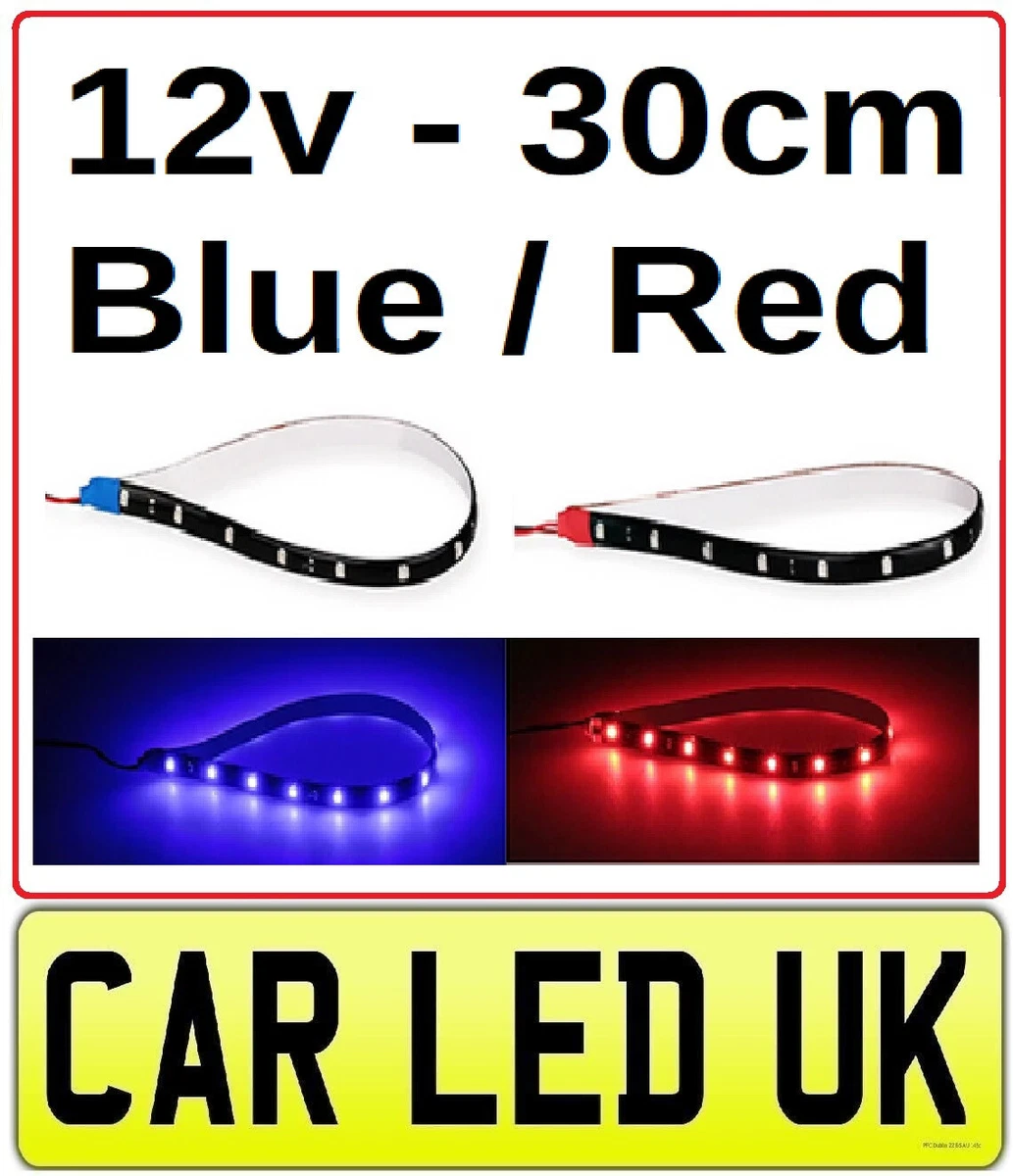 Red blue on sale led strip