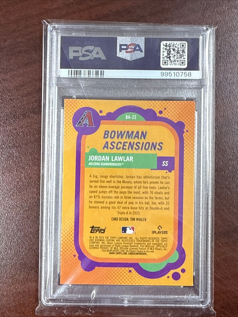 2024 Bowman Chrome - Bowman Ascensions Jordan Lawlar #BA-22