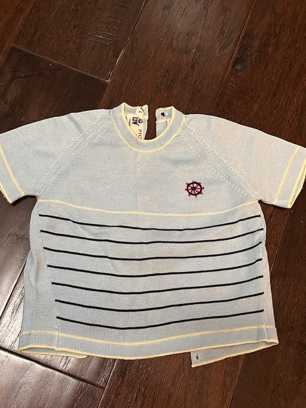 Vintage Baby Boy sweater Sailor Piccolino for Neiman Marcus Made in Italy