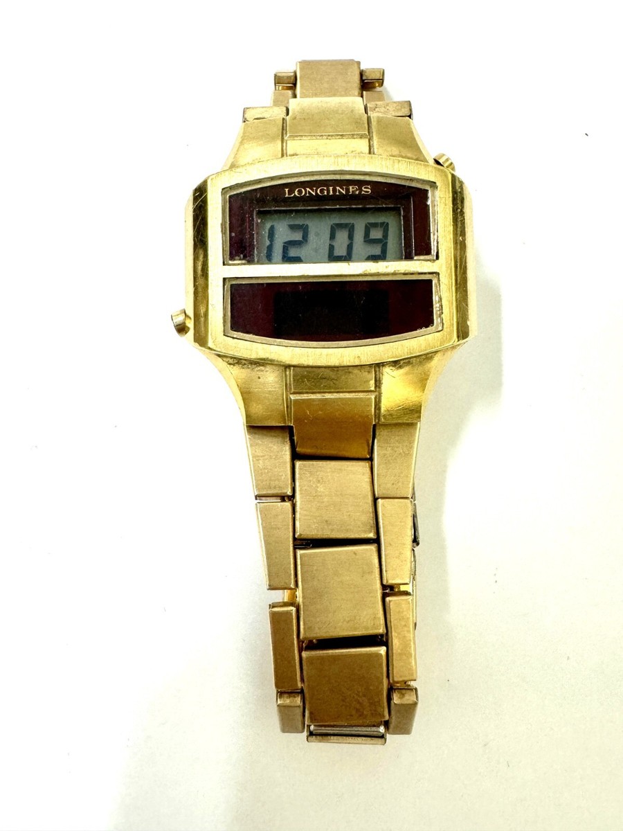 Extremely rare vintage men's Longines Gemini electronic digital
