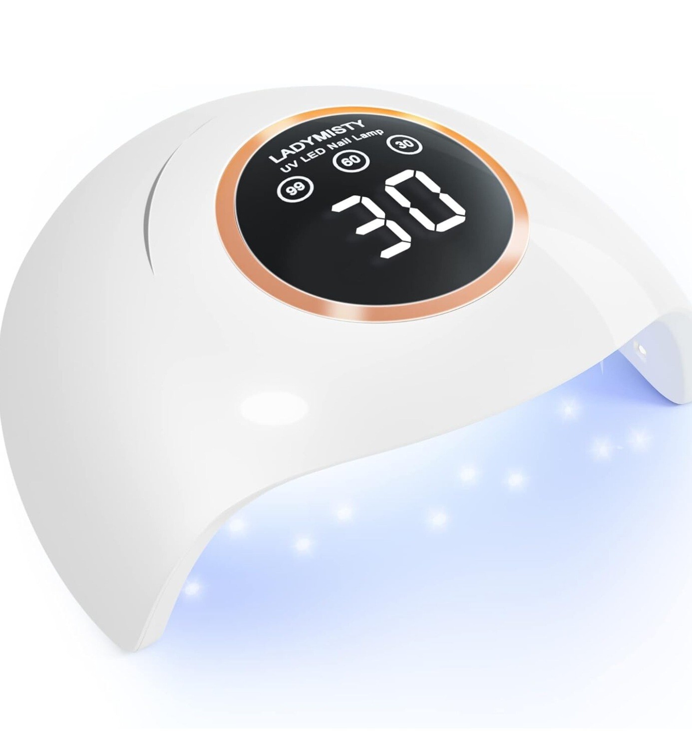 LED Nail Lamp Light Dryer for Nails Gel Polish with 18 Beads, 3 Timer Settings-image