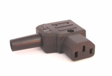 IEC Connector C13 10a Martin Kaiser 790 flat 90 degree for side mounting cables