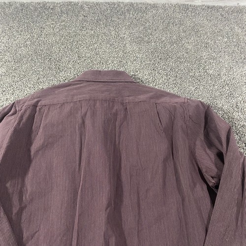 American Eagle Dress Shirt Size M Slim Fit Red Long Sleeve Button Up Top - Picture 9 of 10