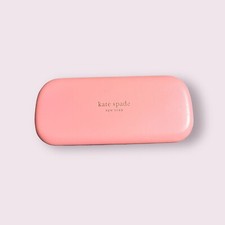 Kate Spade Oversized Hard Shell Glasses Sunglasses Case Pink Green with Cloth