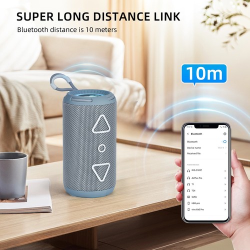 IMENSO S1037 Wireless Bluetooth Portable Speaker RGB light Stylish 16W, BT V5.3 - Picture 5 of 16