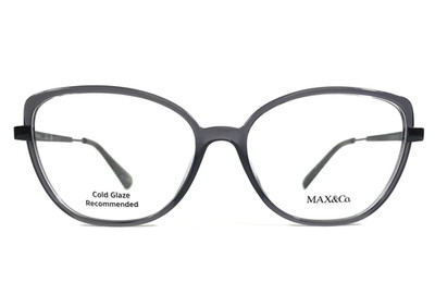 Max & Co. Brillengestell MO5079 001 Glänzend Grau Schwarz Cat-Eye 53-15-140